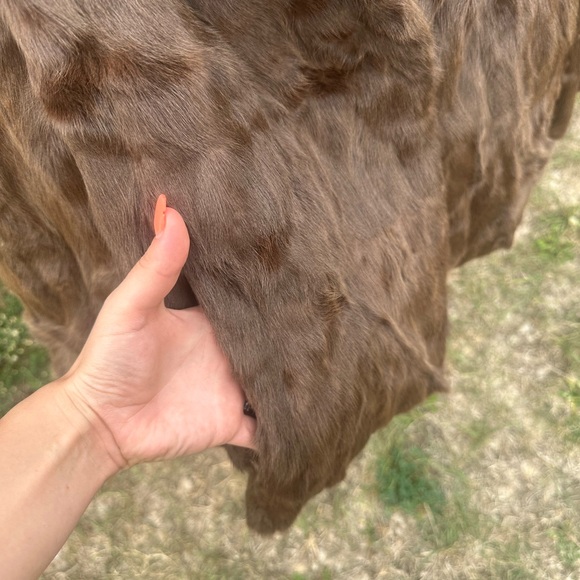 Real fur jacket dark brown - Picture 4 of 11